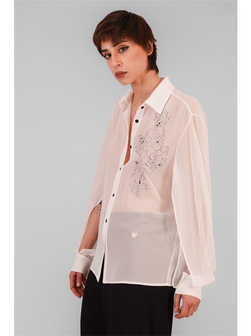 Camicia in georgette Love To Love by Gai Mattiolo | LV1934BIANCO